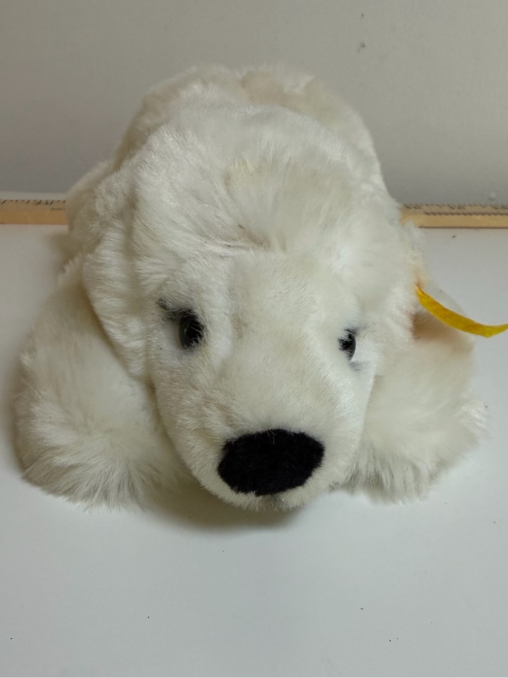 Vintage Steiff German Polar Bear Plush White Collectible Toy 10"